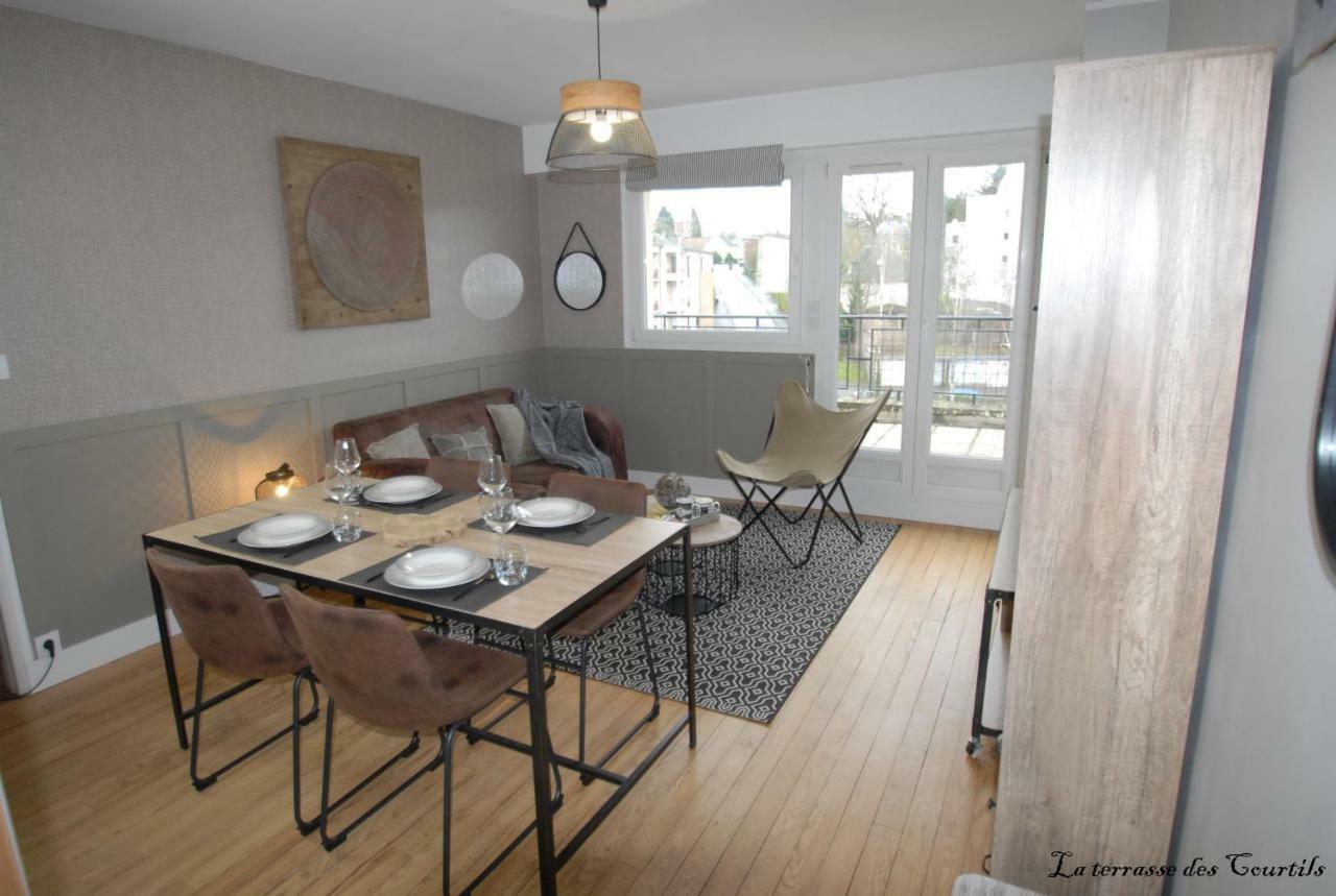 La Terrasse Des Courtils Apartman Saint-Lo Kültér fotó